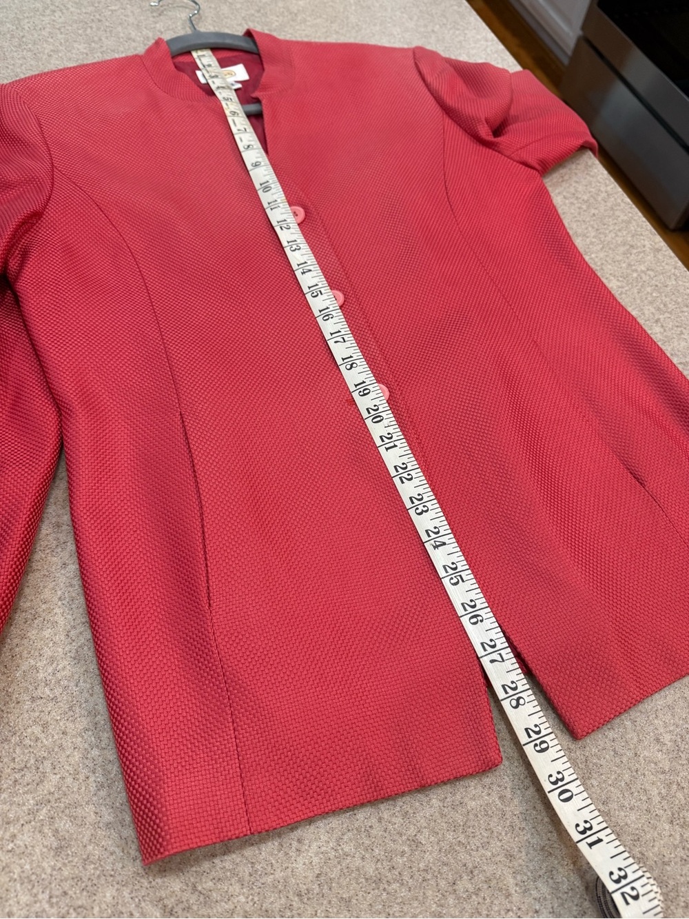Talbots Coral Collarless Tailored Jacket - Picture 10 of 10